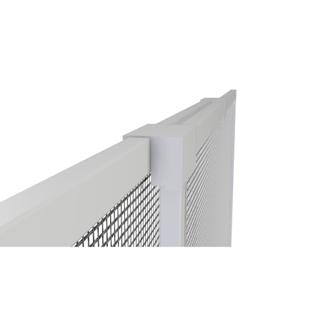 Ritescreen 15 in. W x 21 in H Adjustable Window Screen, FGSLDR2PK21X15, Charcoal Fiberglass Mesh, White FG-SLDR2PK21X15